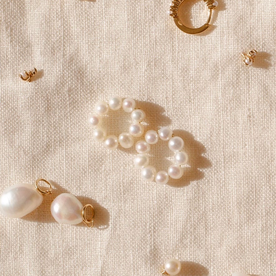Add-On Pearl Halo Hooplets | Final Sale Lifestyle
