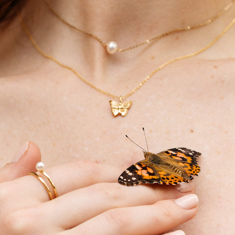Butterfly Pendant Necklace | Final Sale Lifestyle