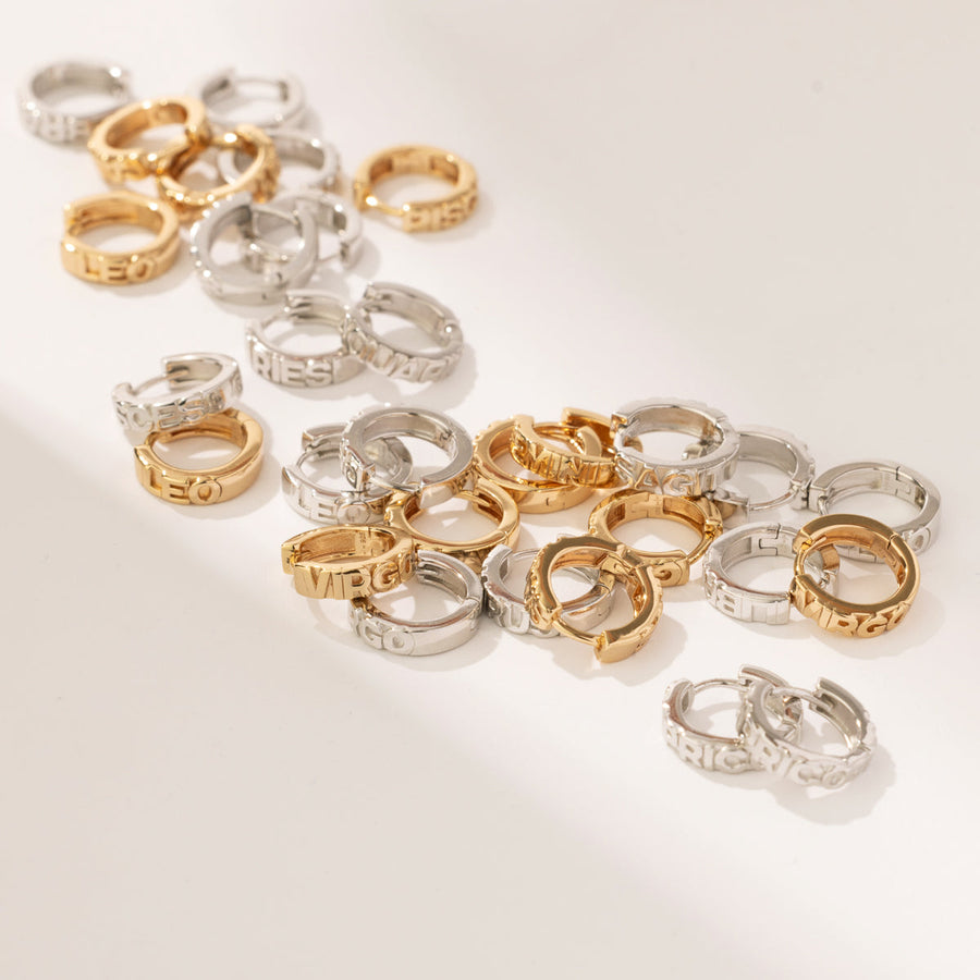 Capricorn Huggie Hoop Earrings | Final Sale Lifestyle