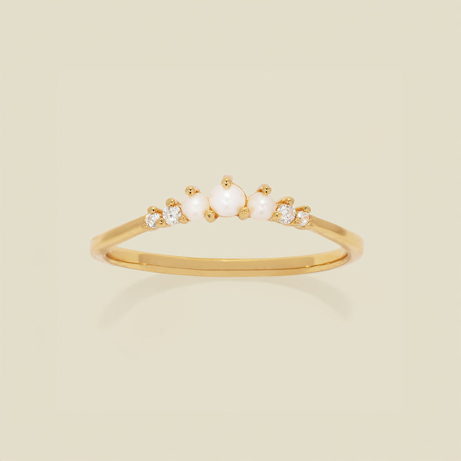 Crescent Pearl Ring | Final Sale