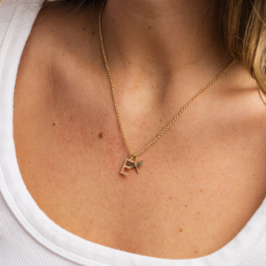 CZ Poppy Initial G Charm Lifestyle