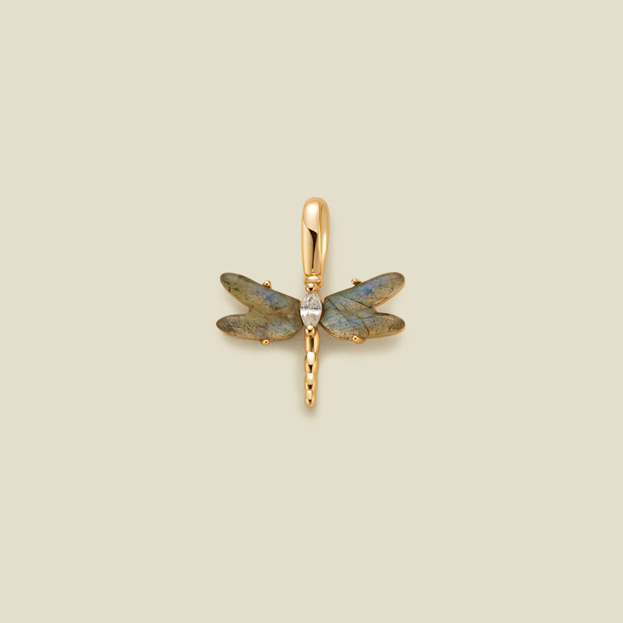 Dragonfly Gemstone Charm | Final Sale