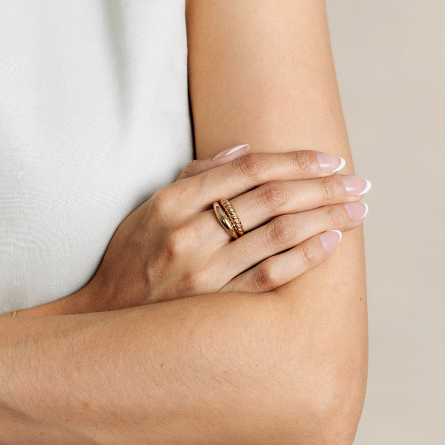 Gloss Croissant Ring Lifestyle
