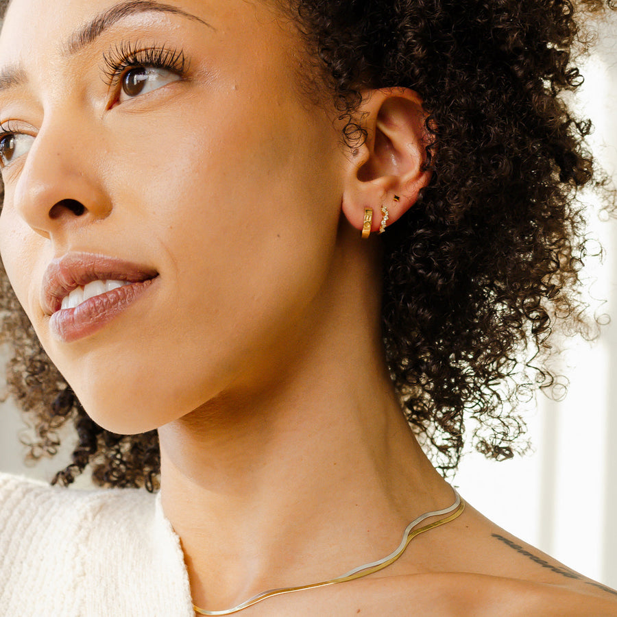 Leo Huggie Hoop Earrings | Final Sale Lifestyle