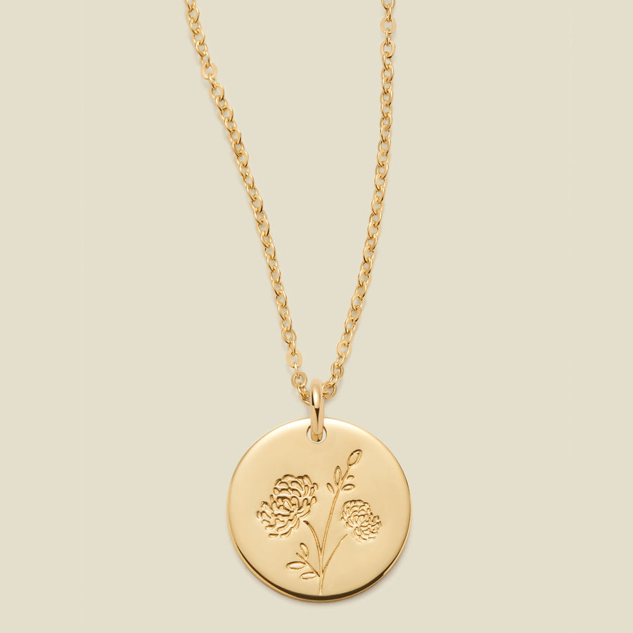 November Birth Flower Necklace