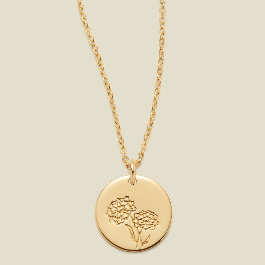 October Birth Flower Necklace