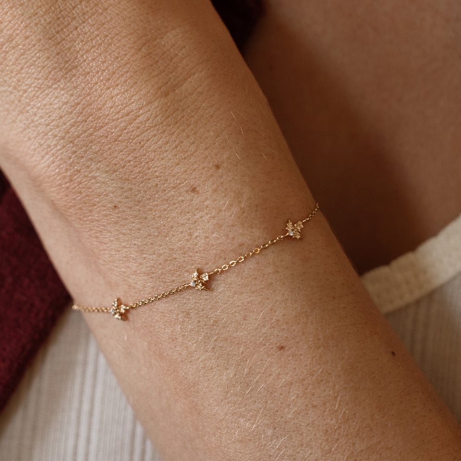 December CZ Birth Flower Station Bracelet Lifestyle