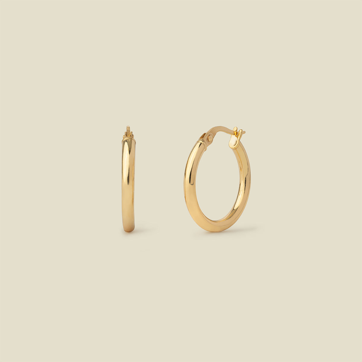 14k Solid Gold Maude Hoop Earrings 14k Solid Gold Earring