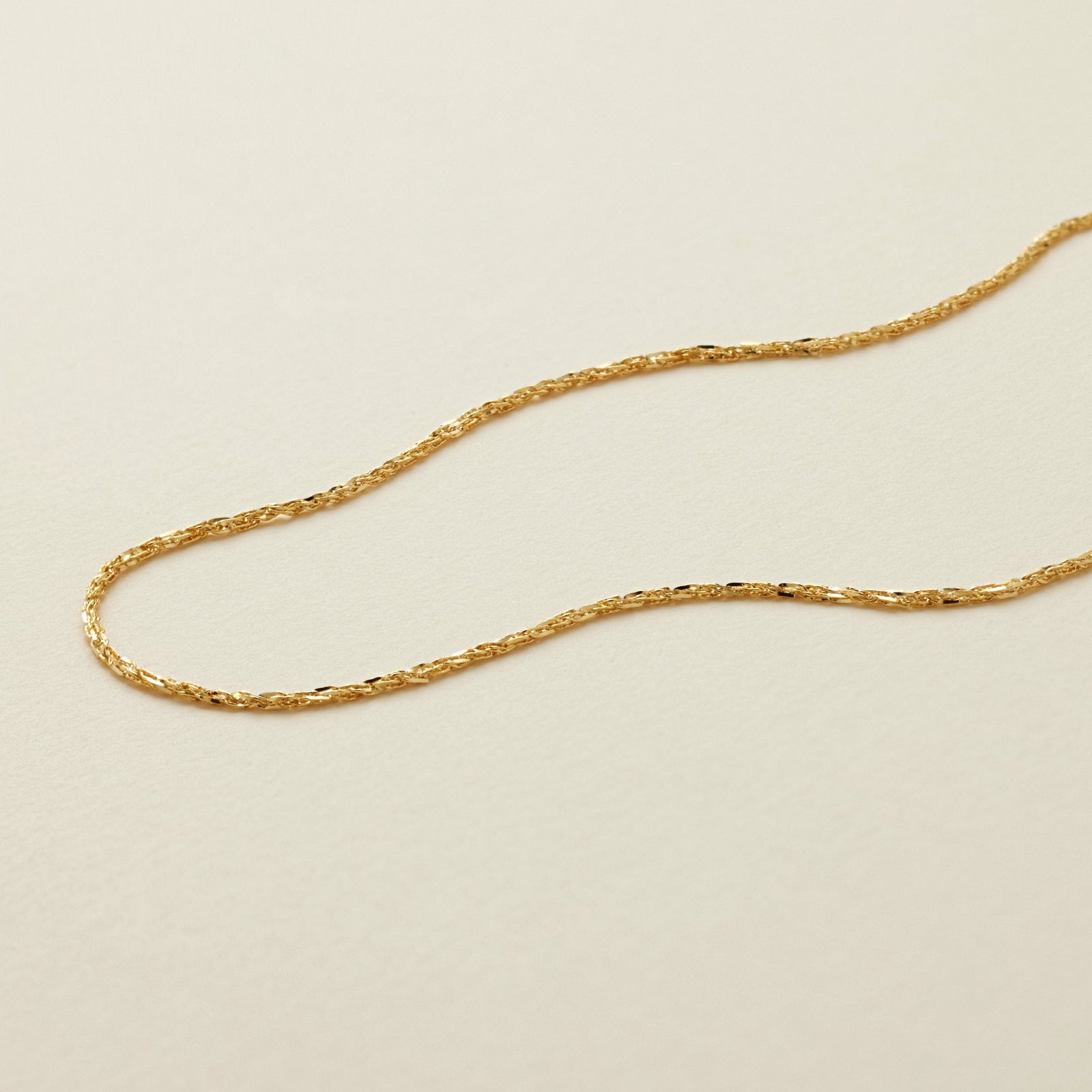 14k Solid Gold Tornado Necklace 14K Solid Gold Necklace