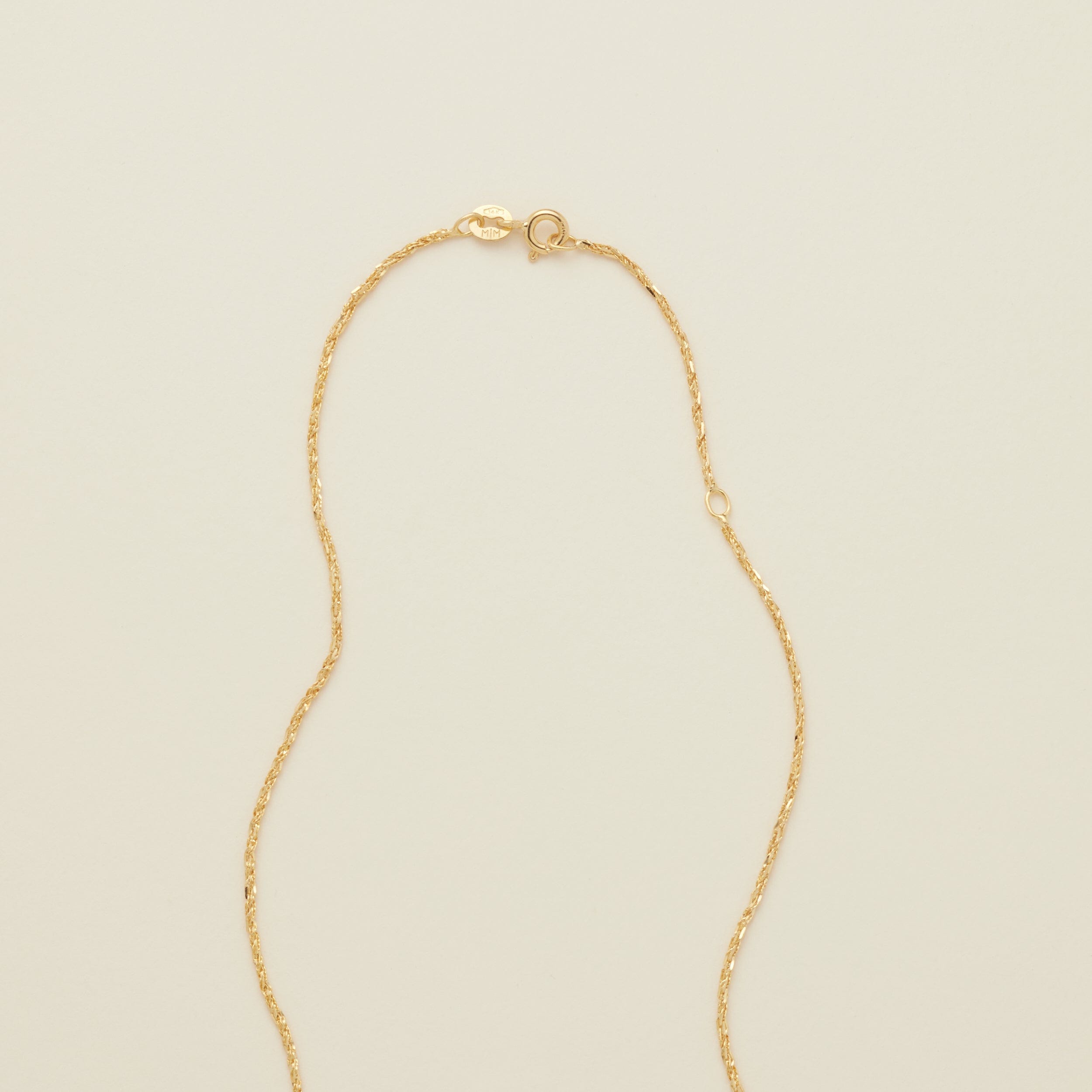 14k Solid Gold Tornado Necklace 14K Solid Gold Necklace