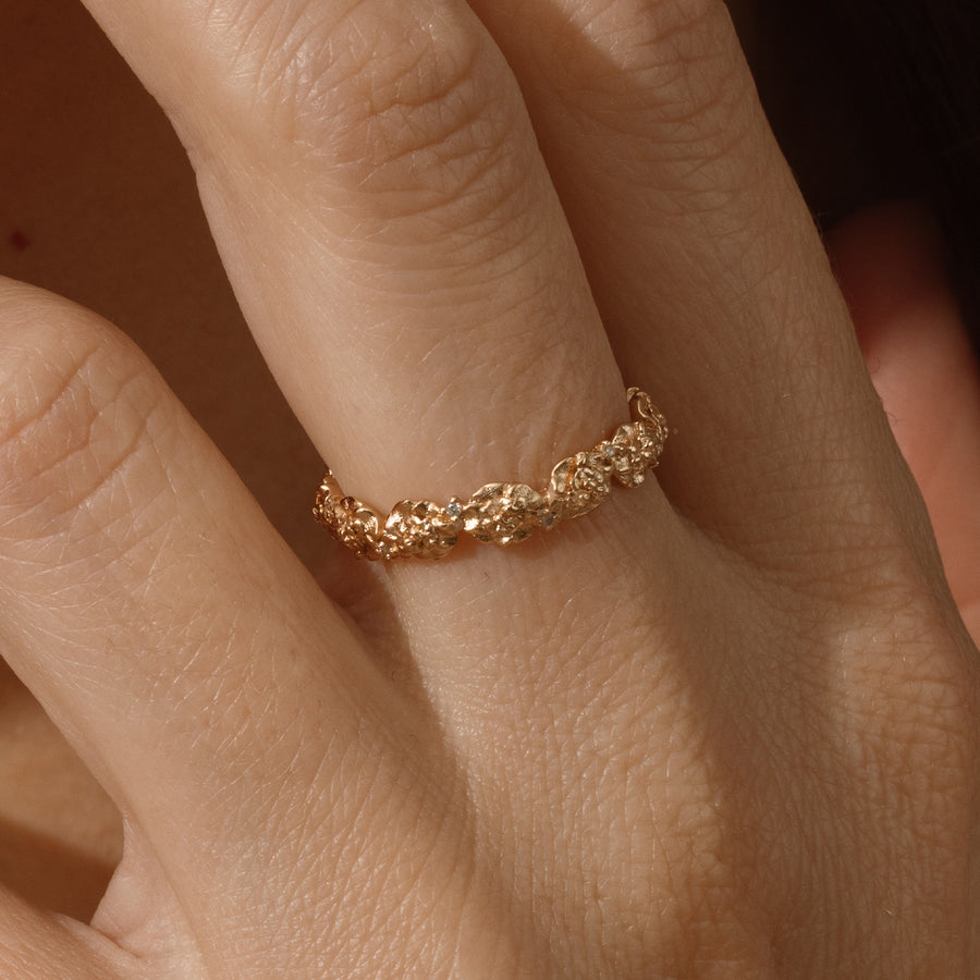 January CZ Birth Flower Eternity Ring Lifestyle