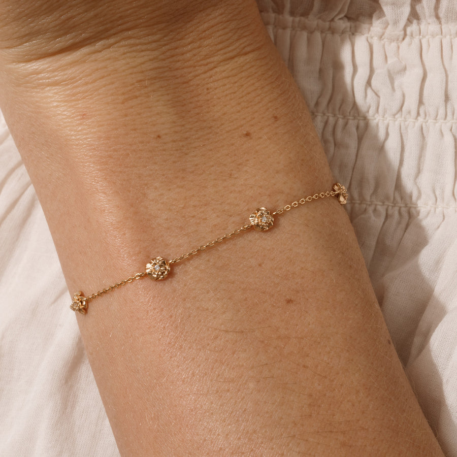 January CZ Birth Flower Station Bracelet Lifestyle