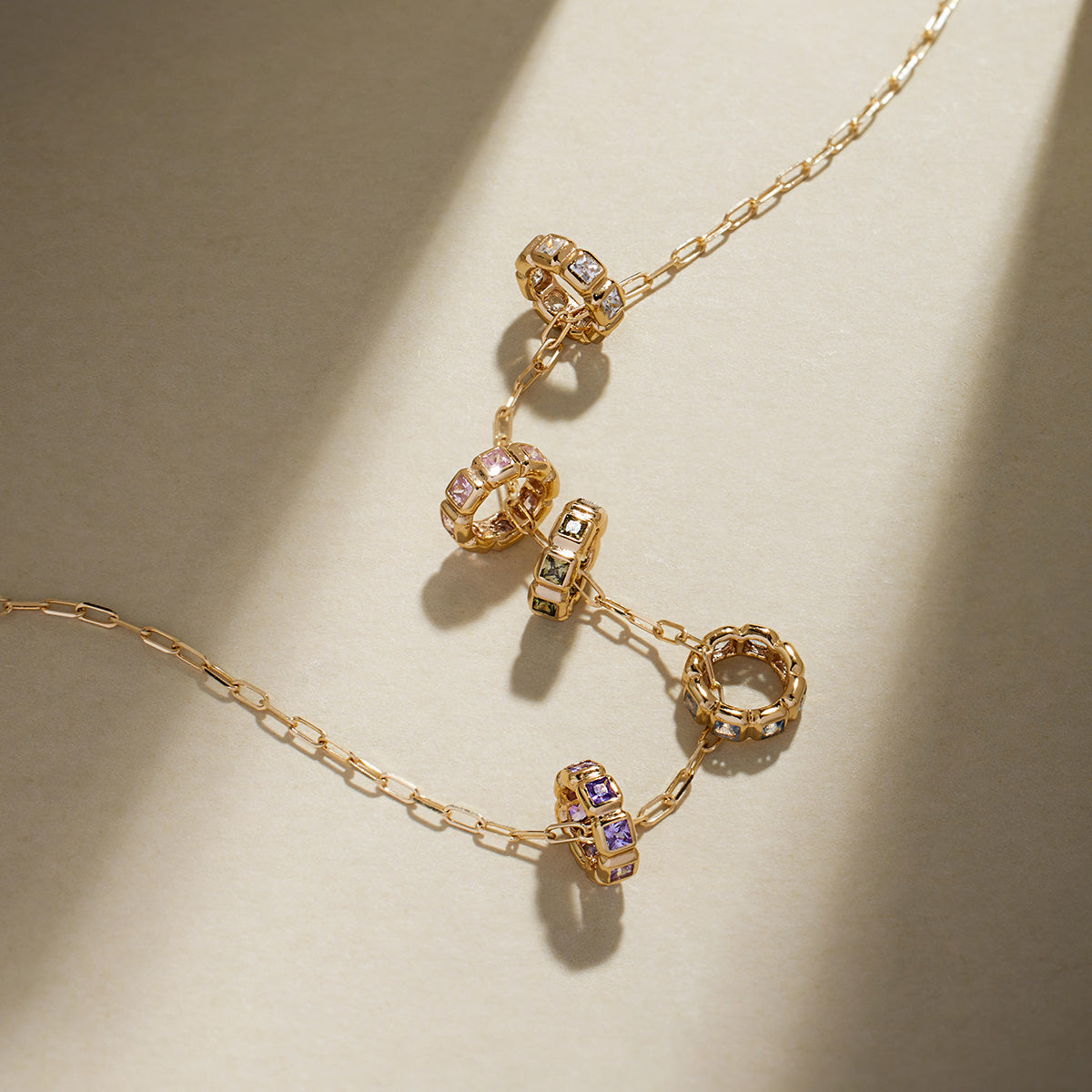February Birthstone Spacer Charm