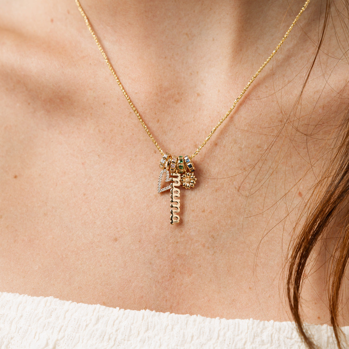February Birthstone Spacer Charm