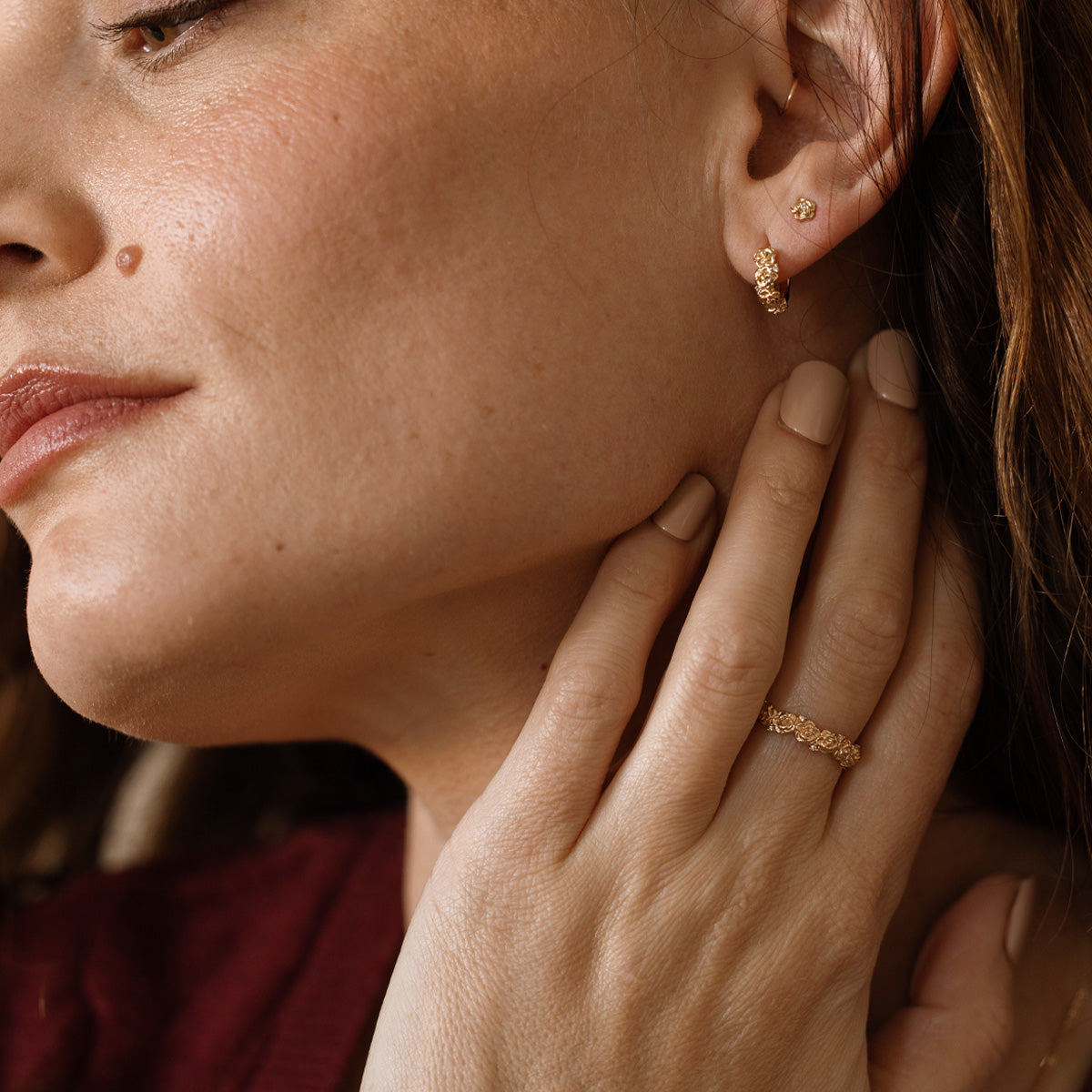 June CZ Birth Flower Eternity Ring