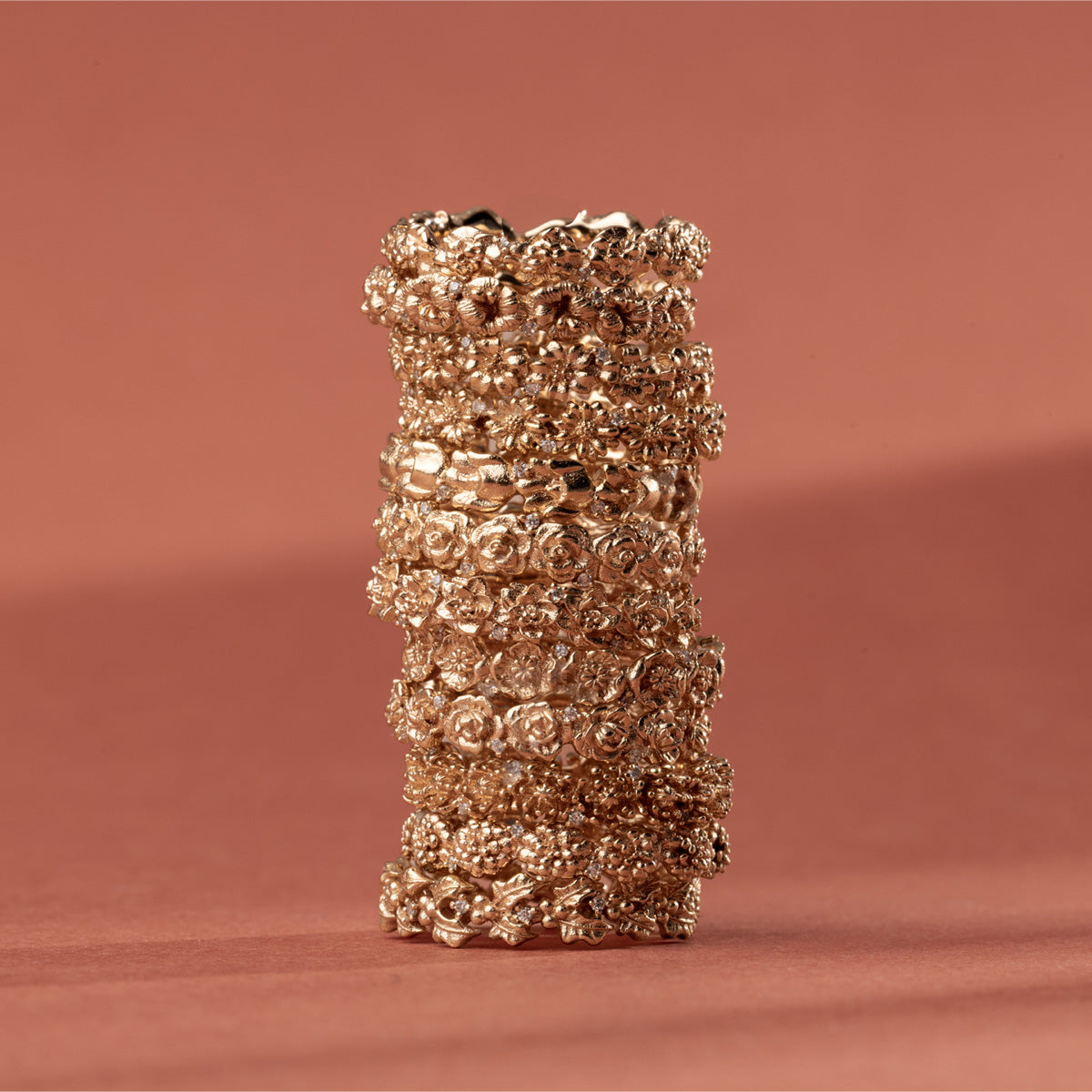 April CZ Birth Flower Eternity Ring