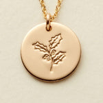 December Birth Flower Necklace