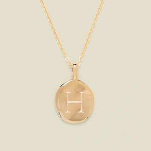 Engravable Heritage Circle Charm Necklace