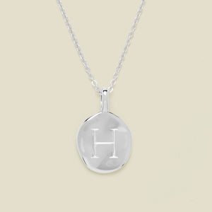 Engravable Heritage Circle Charm Necklace