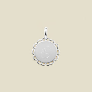 Engravable Ornate Circle Charm