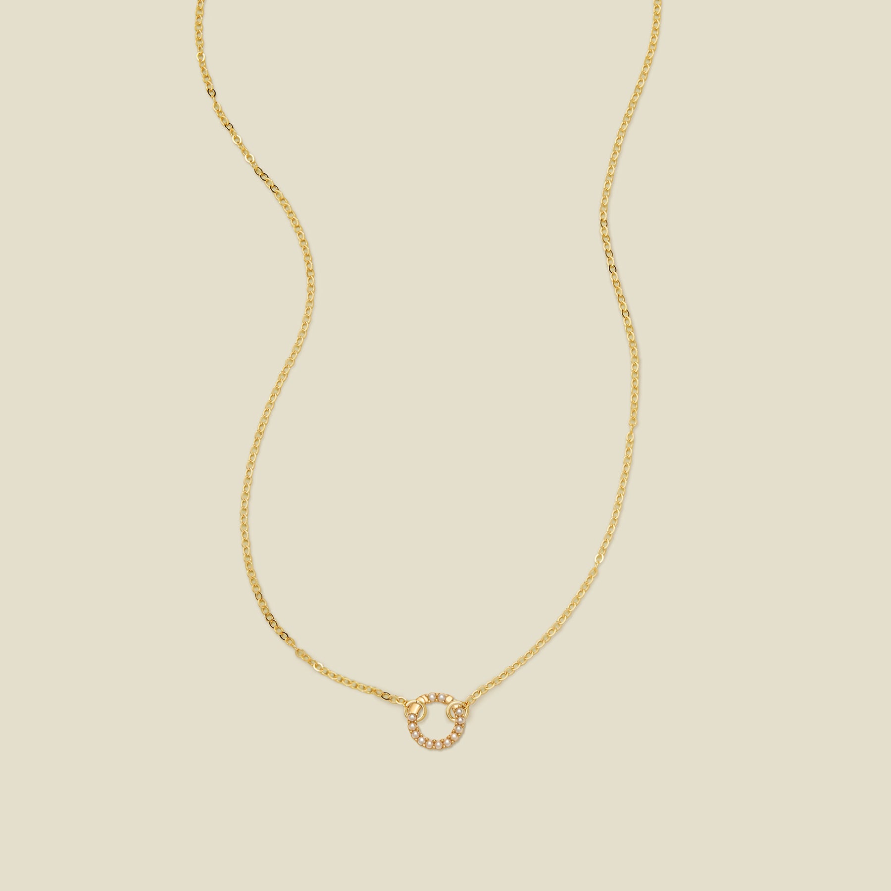 Flat Cable Charm Necklace