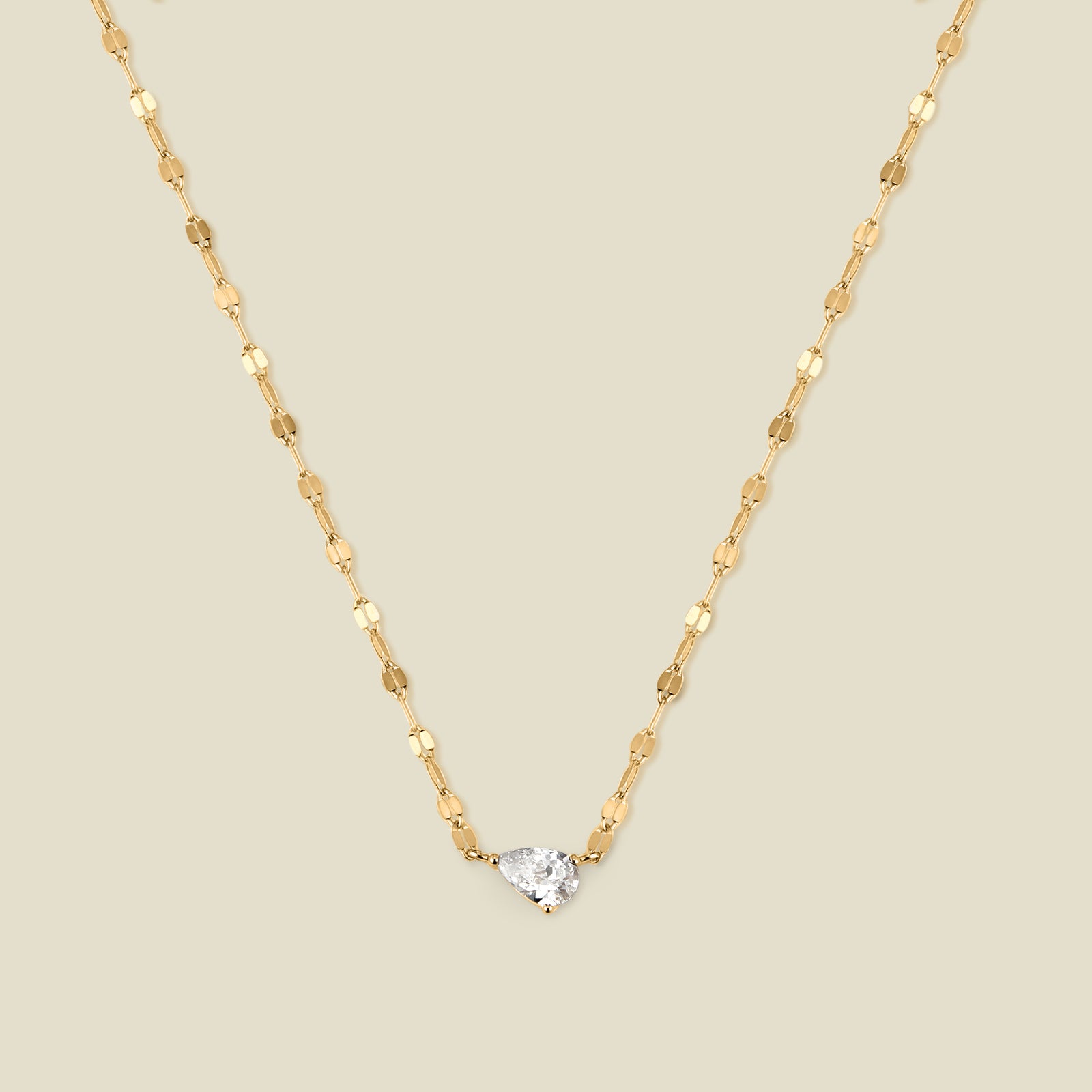 Dew Drop Solitaire Necklace