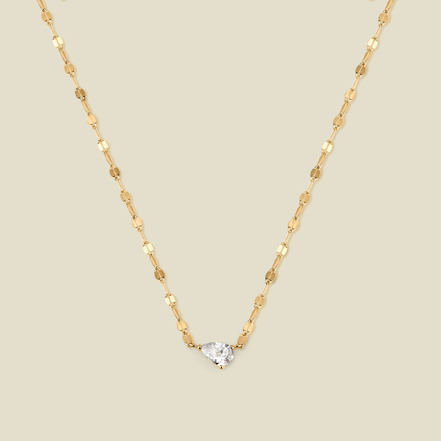 Dew Drop Solitaire Necklace