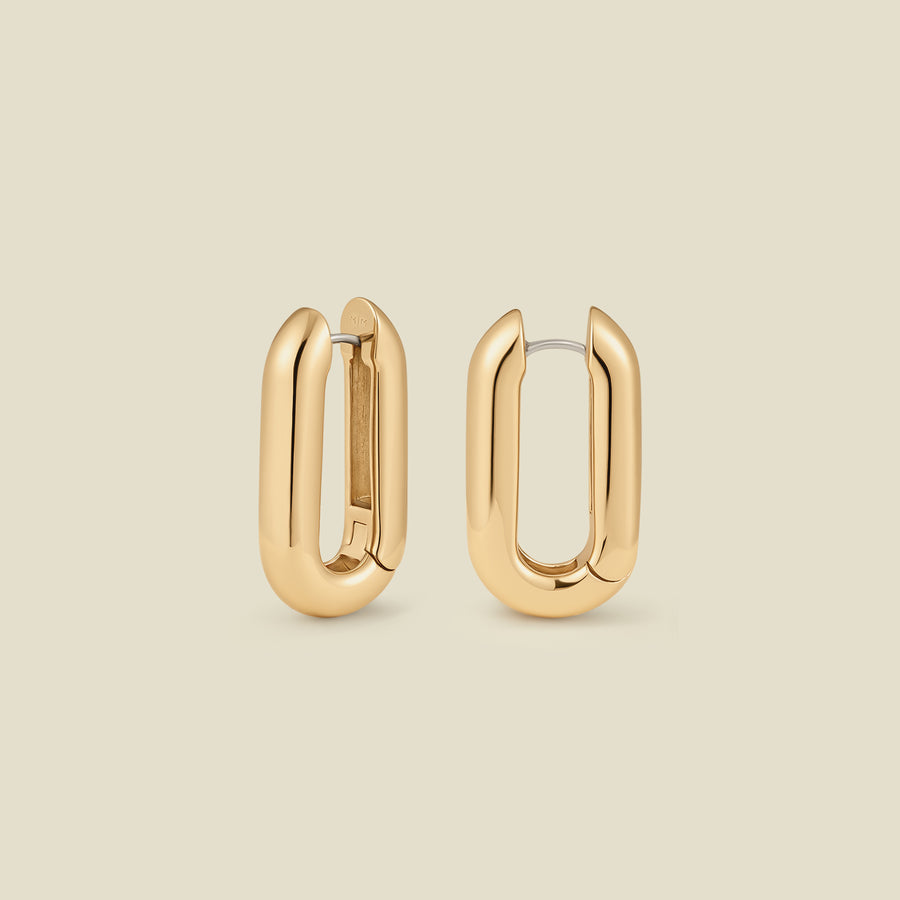 Sol Paperclip Hoop Earrings