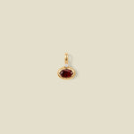 January Oval Birthstone Charm