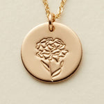 January Birth Flower Necklace