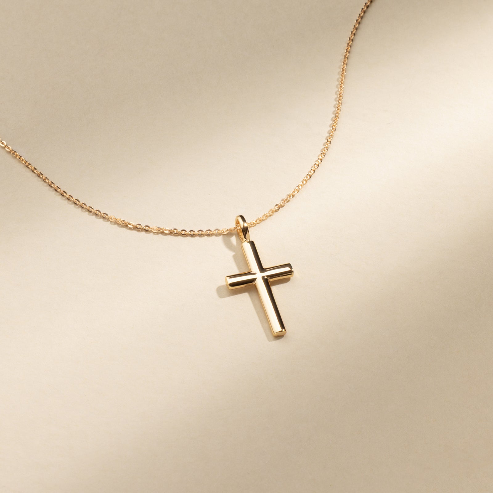 Rounded Cross Necklace
