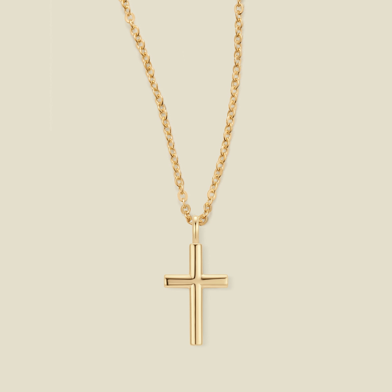 Rounded Cross Necklace