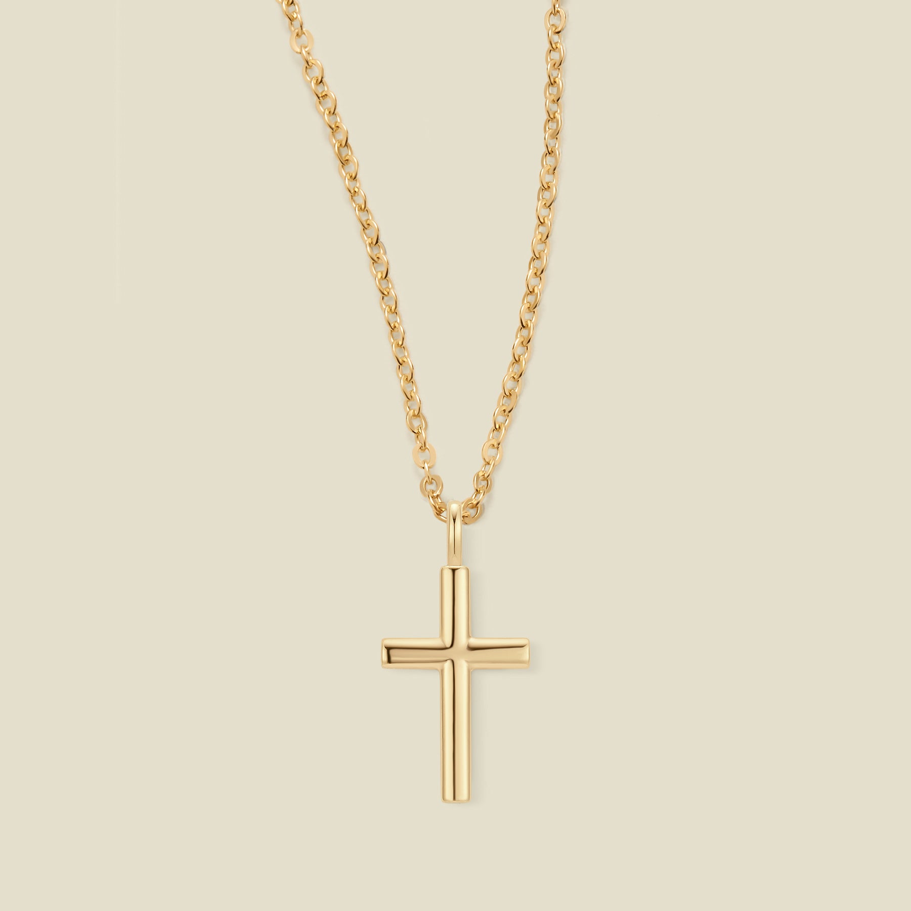 Rounded Cross Necklace