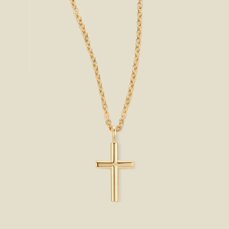 Rounded Cross Necklace