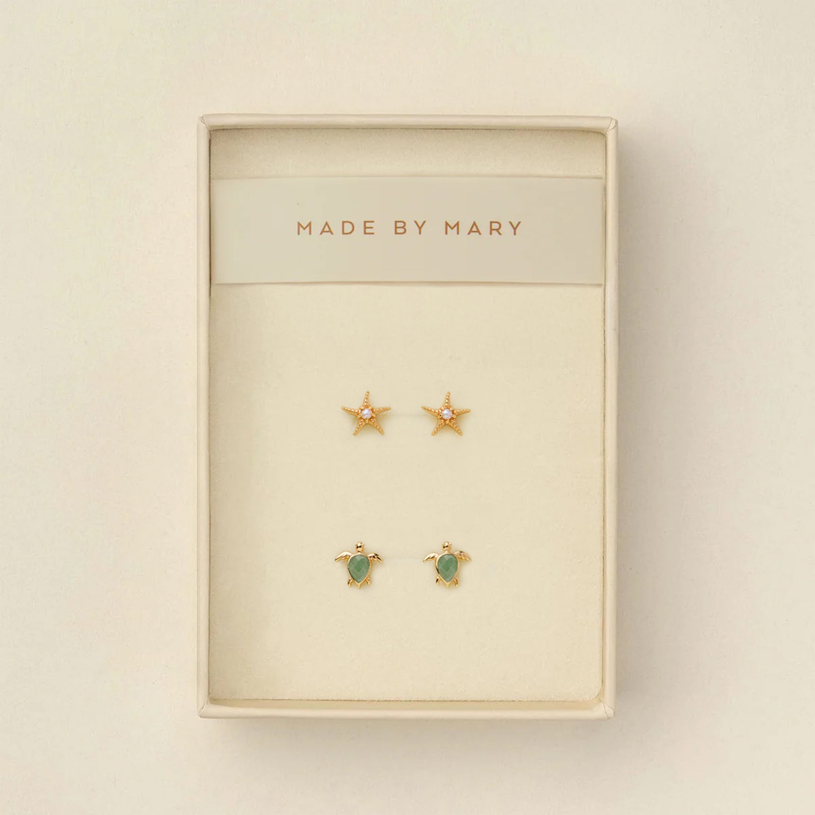 Low Tide Turtle Stud Earrings Set