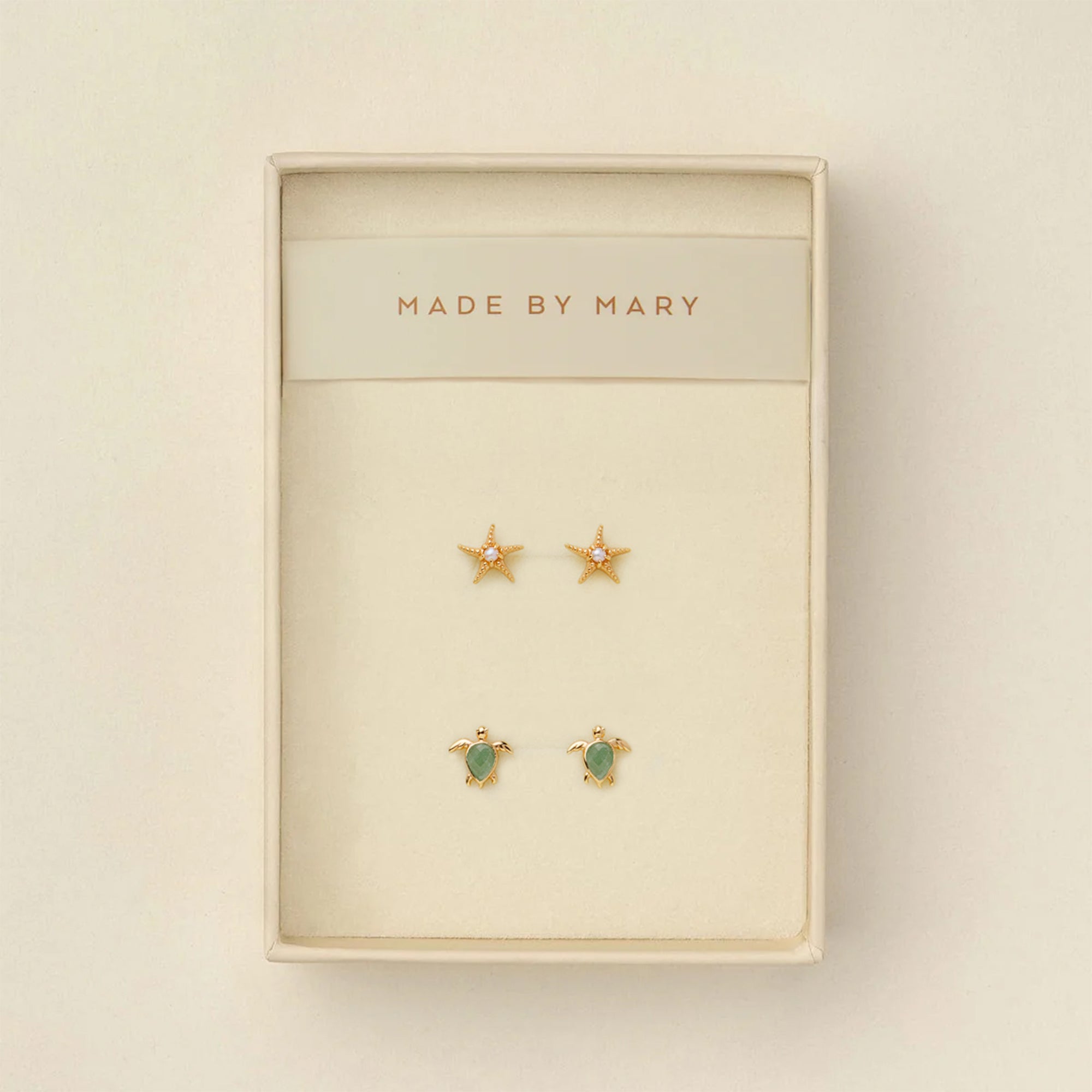 Low Tide Turtle Stud Earrings Set