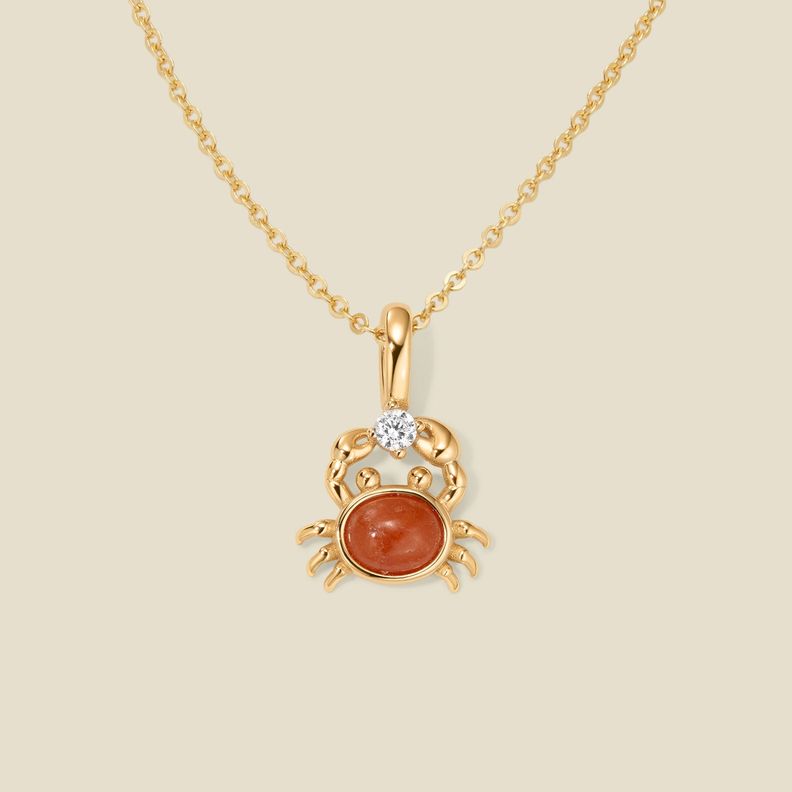 Crab Charm Necklace