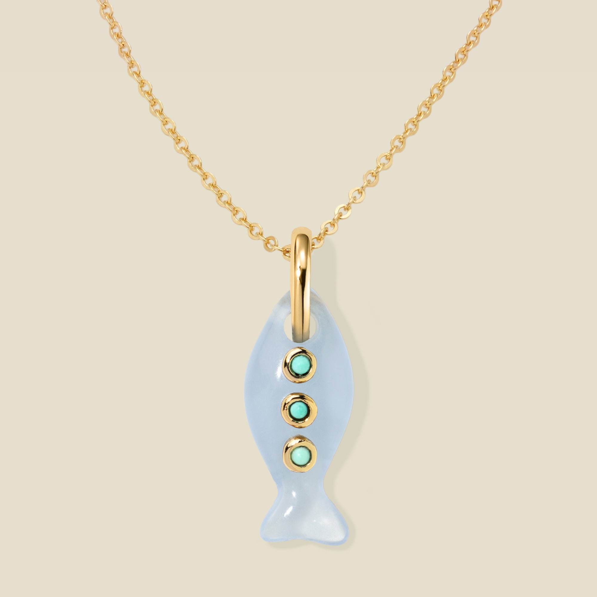 Low Tide Fish Charm Necklace