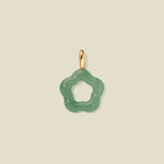 Green Aventurine Flower Charm