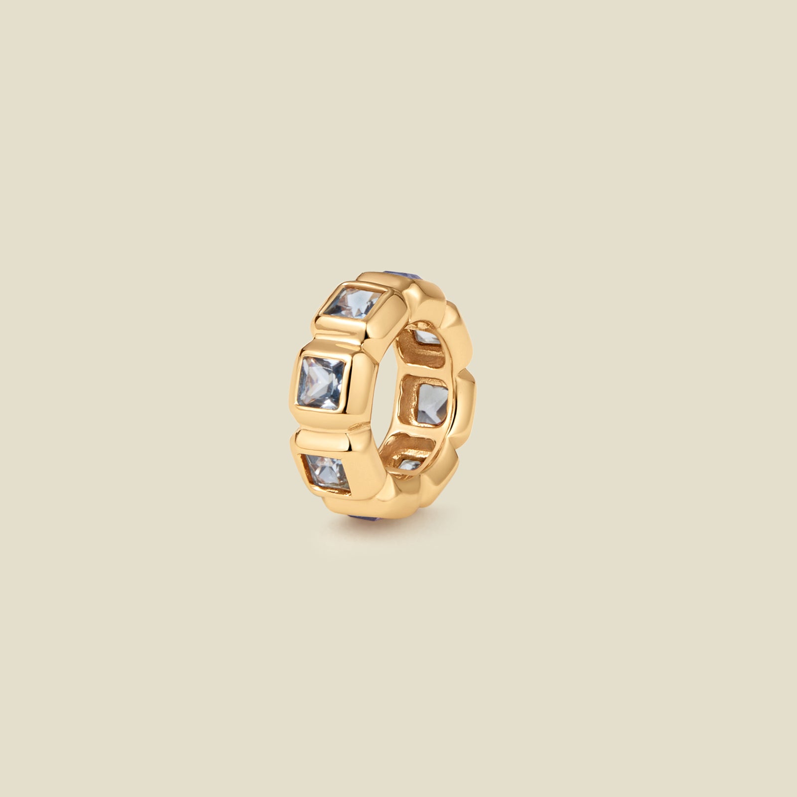 March Birthstone Spacer Charm