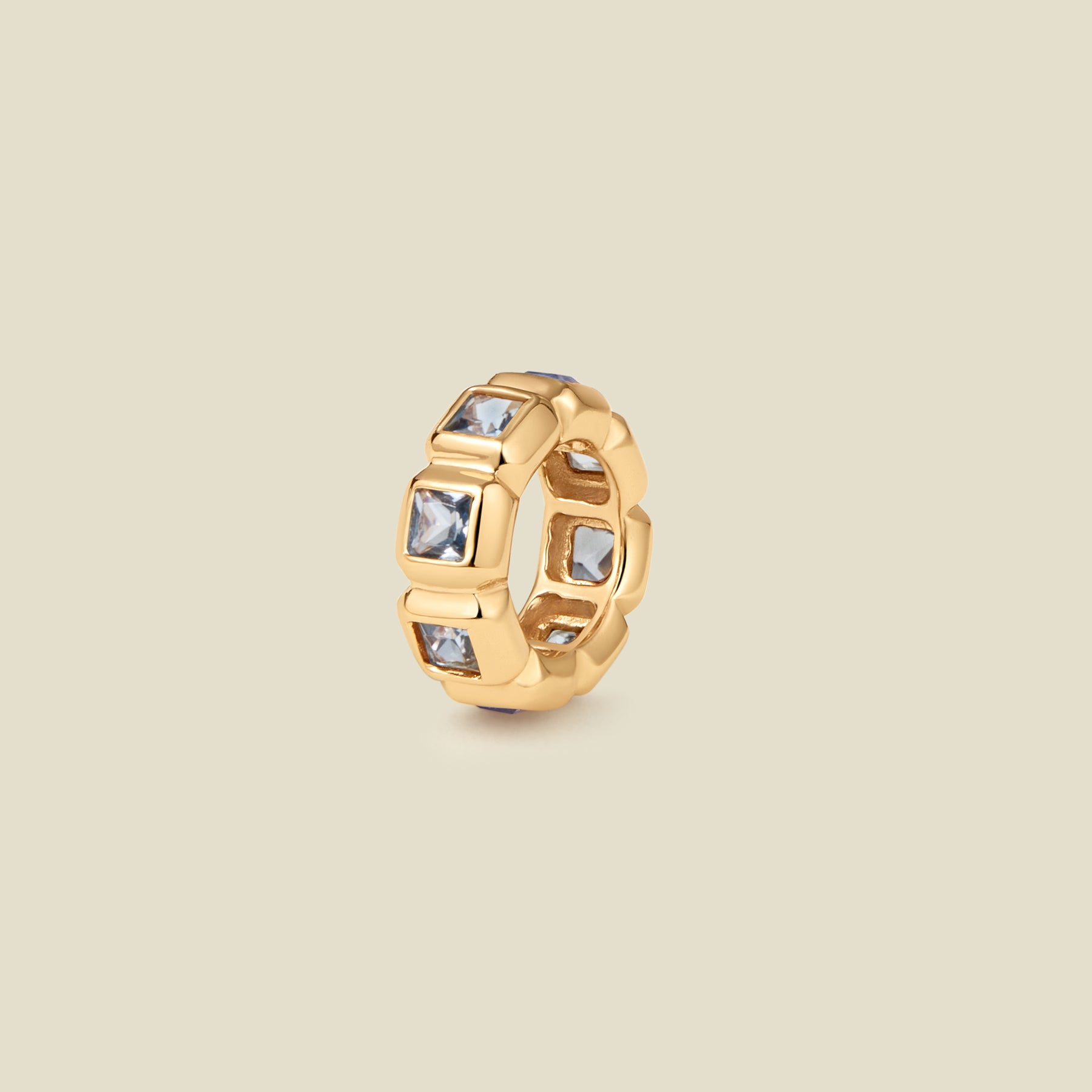 March Birthstone Spacer Charm