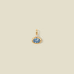 March Oval Birthstone Charm