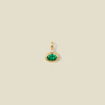 May Oval Birthstone Charm