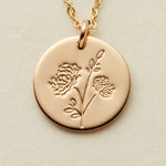 November Birth Flower Necklace