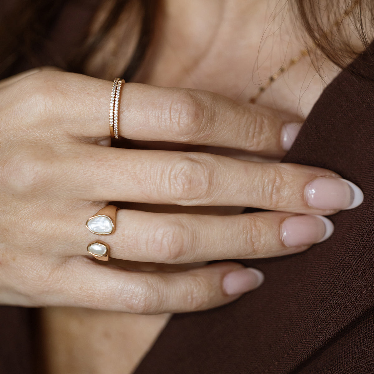 Baroque Pearl Statement Ring
