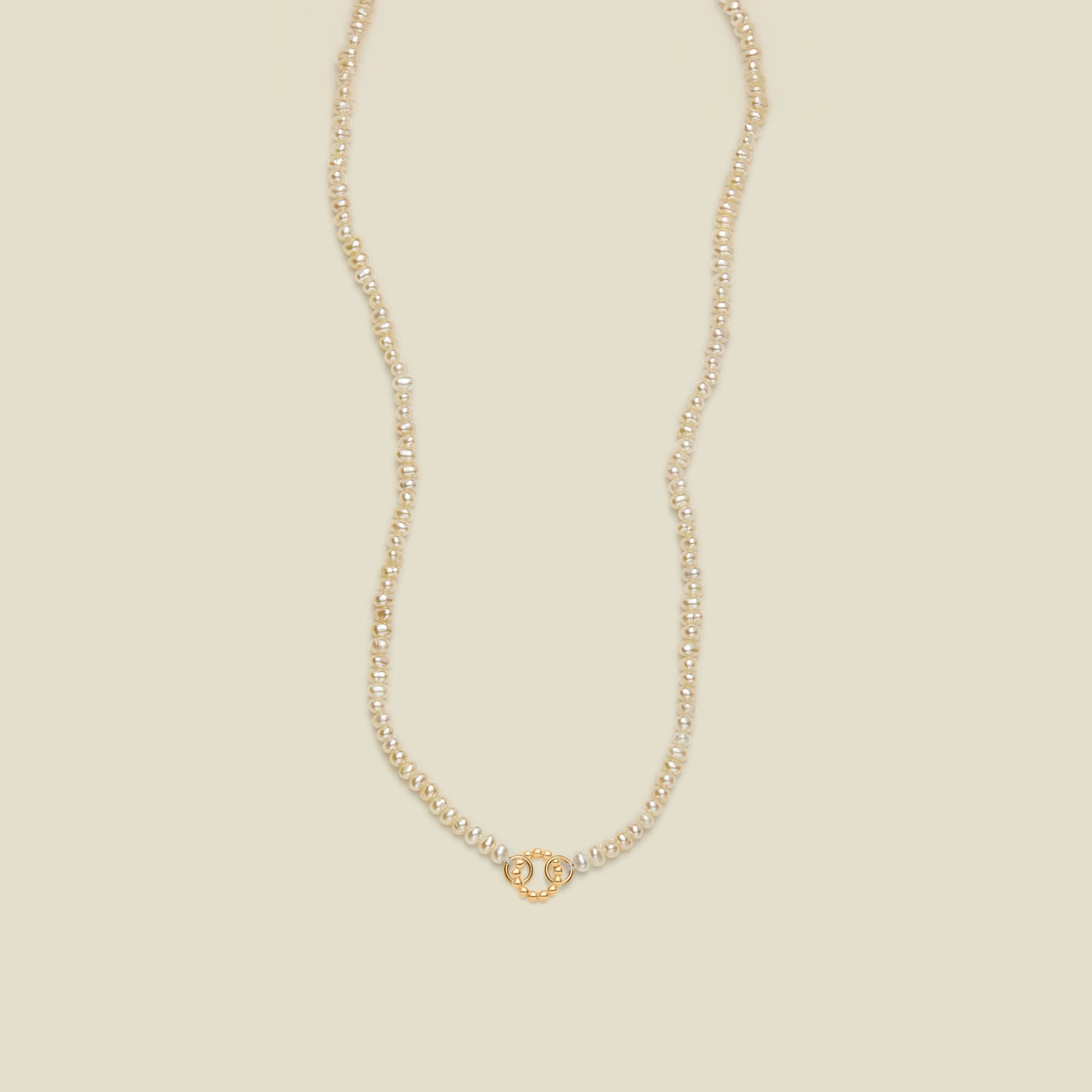 Pearl Strand Charm Necklace