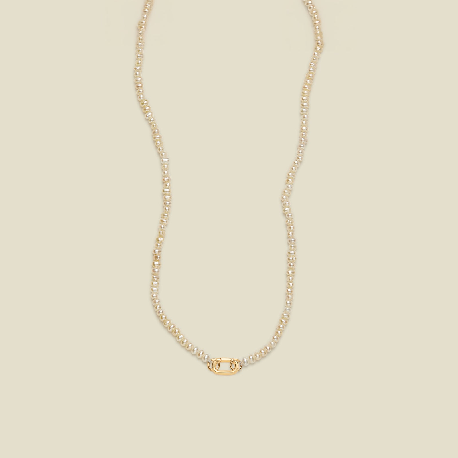 Pearl Strand Charm Necklace