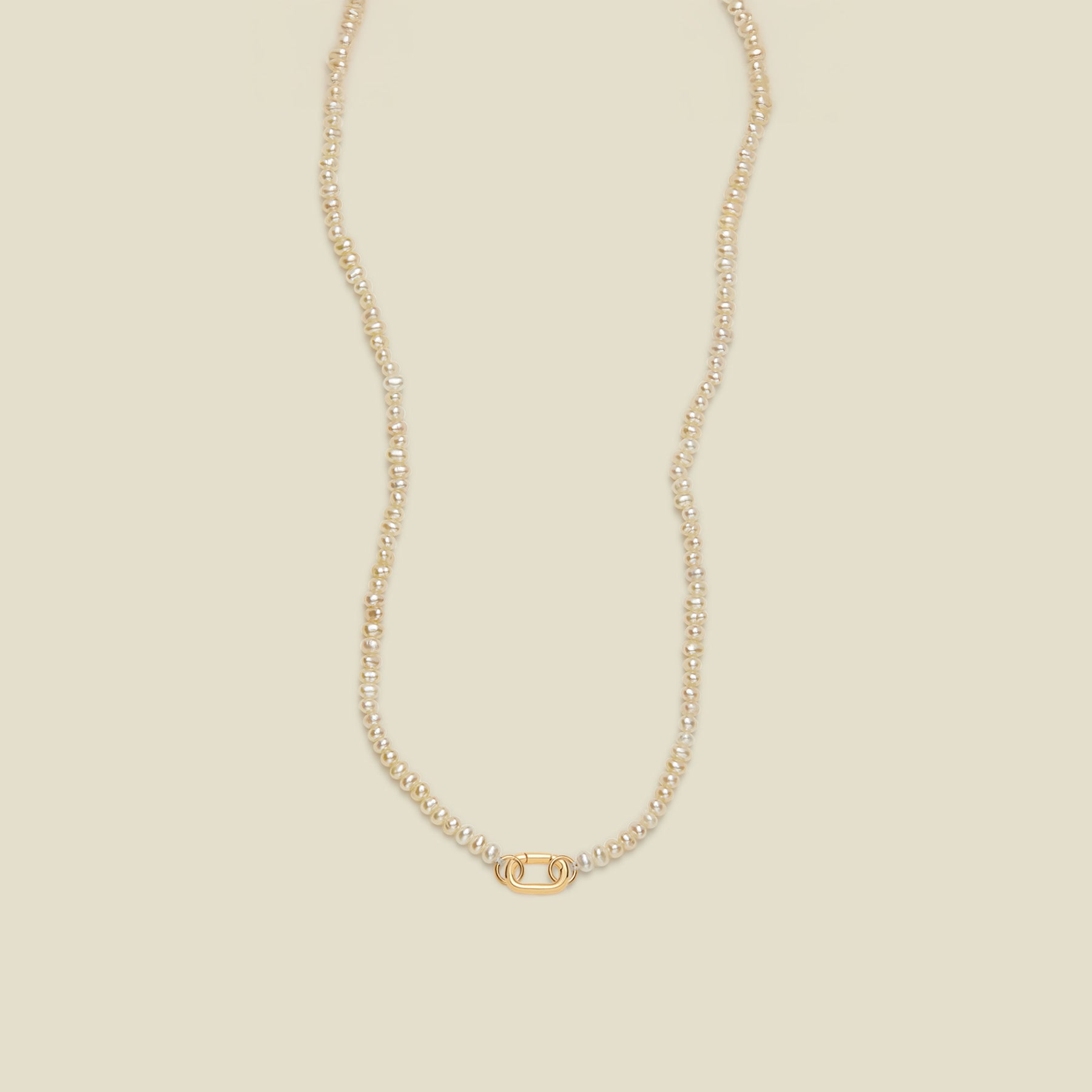 Pearl Strand Charm Necklace