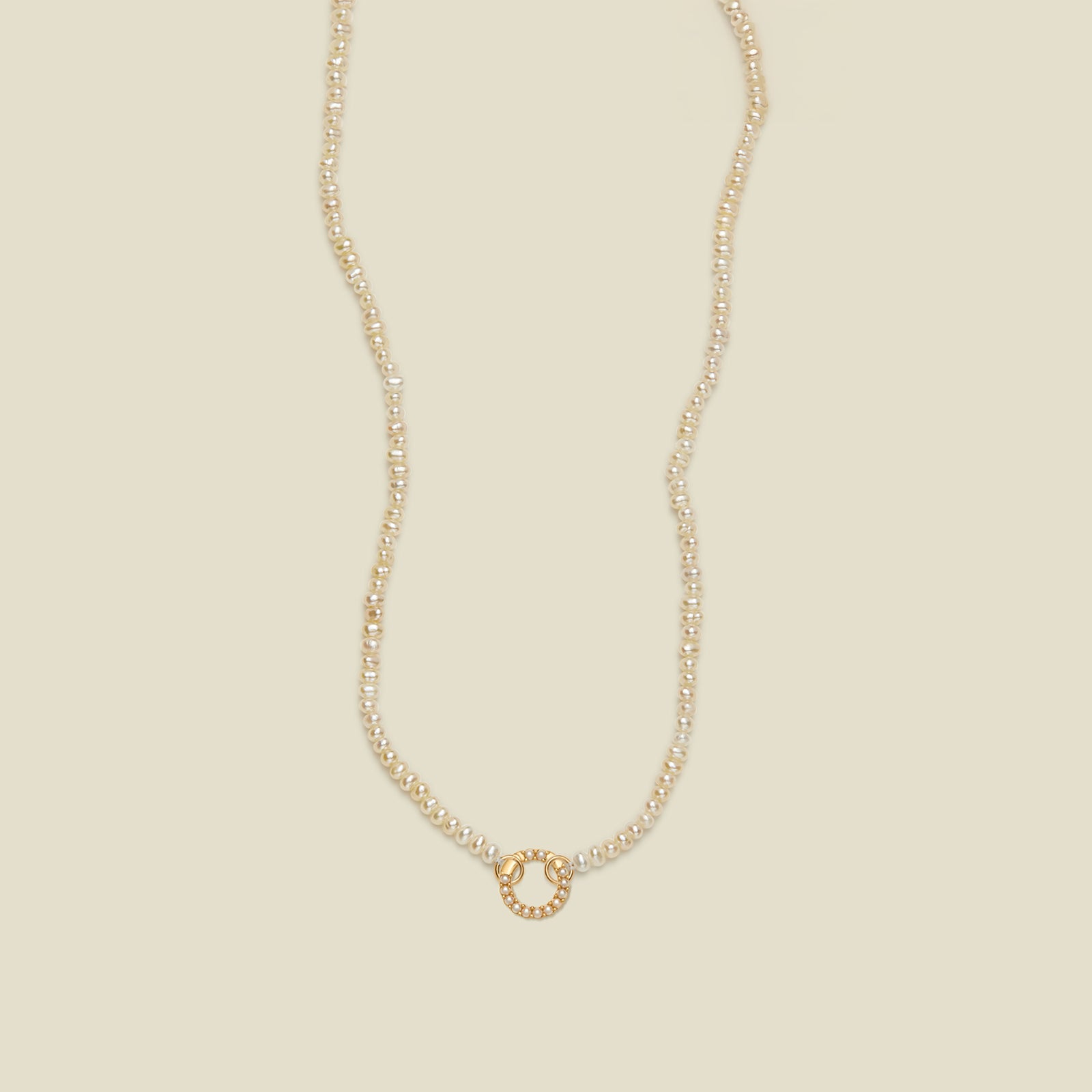 Pearl Strand Charm Necklace