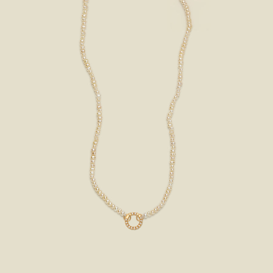 Pearl Strand Charm Necklace | Final Sale